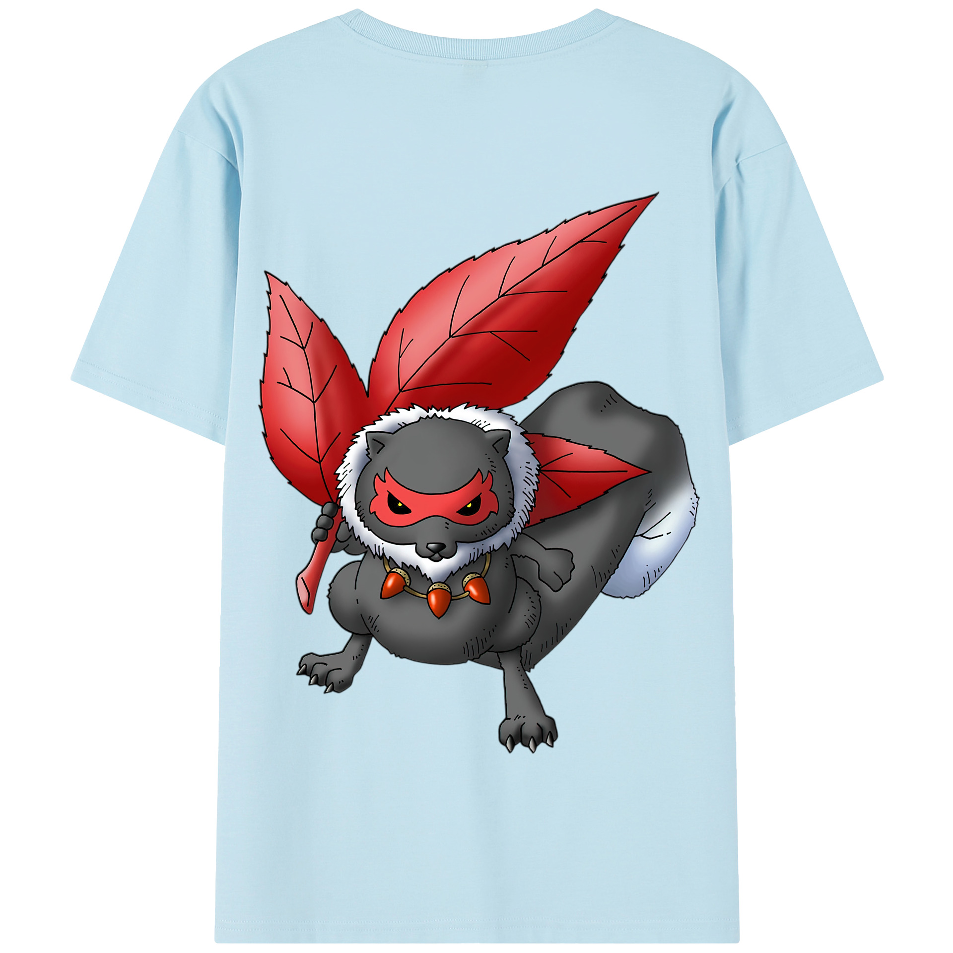 （画像用） ドラゴンクエスト Doragon Kuesuto Dragon Quest 綿100％半袖Tシャツ（背面プリント）